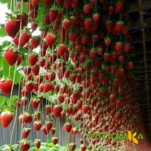 Клубника ампельная Анастасия купить по цене от 370р. в интернет-магазине «Посадика» с доставкой почтой в в Далматовое и по всей России – [изображение №1].
